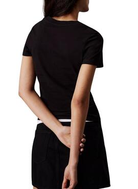 Camiseta Calvin Klein Jeans Gradient  negro para mujer 
