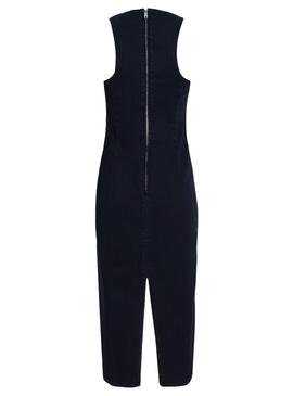  Vestido Calvin Klein Jeans Long Column azul para mujer 