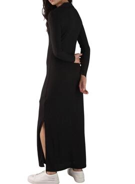 Vestido Calvin Klein Jeans Sheer negro para mujer 