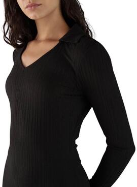  Vestido Calvin Klein Jeans Sheer negro para mujer 