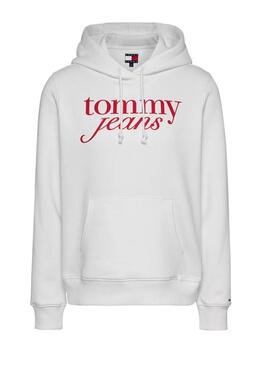 Sudadera Tommy Jeans Ess Logo blanco para mujer