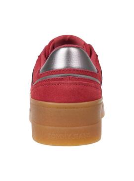 Zapatillas Tommy Jeans Greenwich Platform rojo para mujer