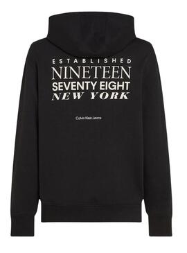 Sudadera Calvin Klein Jeans Type negro para hombre 