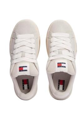 Zapatillas Tommy Jeans Skate gris para mujer 