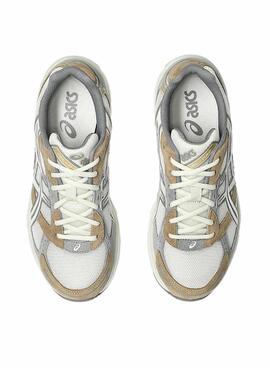Zapatillas Asics GEL-1000 blanco y beige para mujer y hombre