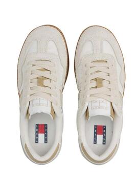Zapatillas Tommy Jeans The Greenwich beige para mujer 