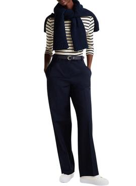 Zapatillas Tommy  Hilfiger Vulc Textile   blanco para mujer 