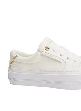 Zapatillas Tommy  Hilfiger Vulc Textile   blanco para mujer 