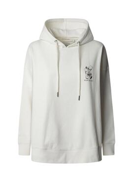 Sudadera Pepe Jeans Raylin blanco para mujer