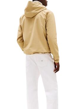 Cortavientos  Tommy Jeans Tech beige para hombre 
