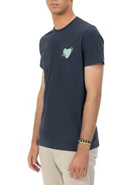 Camiseta El Pulpo The Artist azul marino para hombre