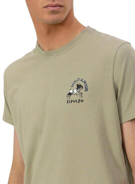 Camiseta El Pulpo Daily Routine verde para hombre