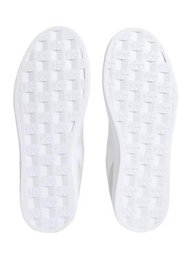 Zapatillas Calvin Klein Jeans Classic Cupsole Mix blanco para mujer 