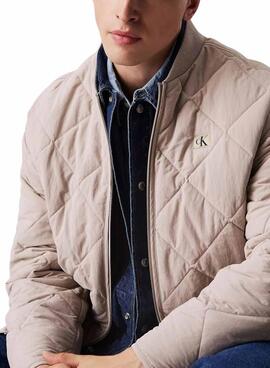  Chaqueta Calvin Klein Jeans Quilted color gris para hombre 