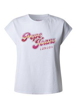 Camiseta Pepe Jeans Roalie blanco para mujer
