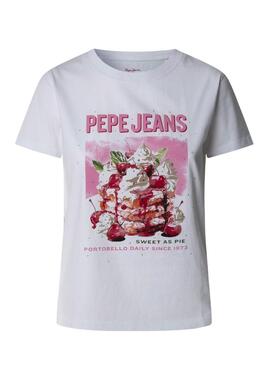Camiseta Pepe Jeans Ryoko blanco para mujer