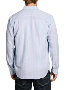 Camisas Pepe Jeans Alphonso azul para hombre 