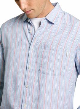 Camisas Pepe Jeans Alphonso azul para hombre 