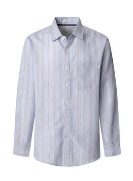 Camisas Pepe Jeans Alphonso azul para hombre 