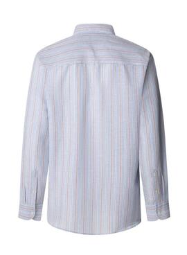 Camisas Pepe Jeans Alphonso azul para hombre 