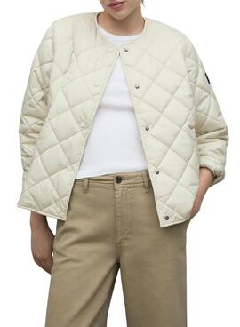 Chaqueta Ecoalf Musa beige para mujer 