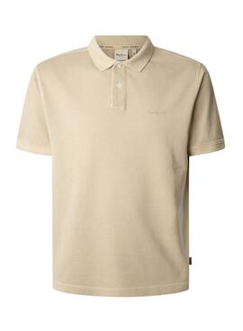 Polo Pepe Jeans New Oliver beige para hombre