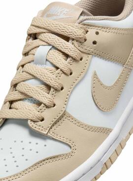 Zapatillas Nike Dunk Low beige para niño y niña