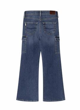 Pantalón vaquero Pepe Jeans flare cargo para niña