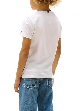 Camiseta Tommy Hilfiger Pocket blanco para niño