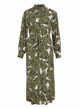 Vestido Vila Mara verde para mujer