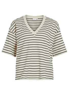 Camiseta Vila Sinny beige para mujer