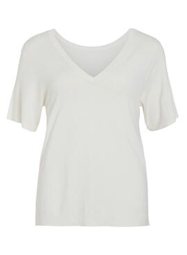 Camiseta Vila Wennie blanco para mujer
