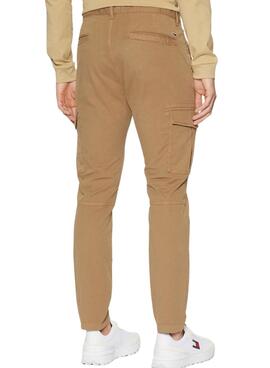 Pantalones Tommy Jeans Austin Cargo marrón para hombre 