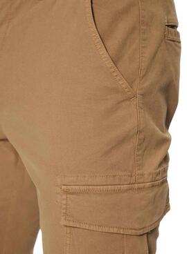 Pantalones Tommy Jeans Austin Cargo marrón para hombre 