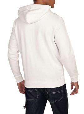 Sudadera Tommy Jeans DNA blanco para hombre 