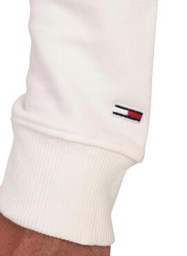 Sudadera Tommy Jeans DNA blanco para hombre 