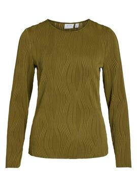 Top Vila Vinira verde para mujer