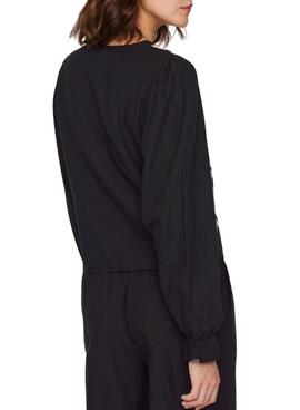 Top Vila Polene negro para mujer