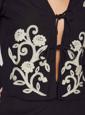 Top Vila Polene negro para mujer