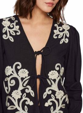 Top Vila Polene negro para mujer
