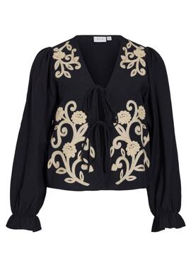 Top Vila Polene negro para mujer
