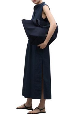 Vestido Ecoalf Mikaalf color marino para mujer
