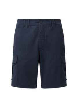 Bermuda Pepe Jeans Seasonal Cargo marino para hombre