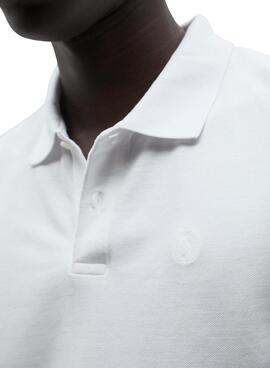 Polo Ecoalf Ted  blanco para hombre 