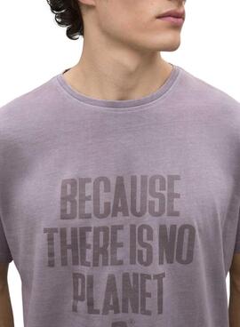 Camiseta Ecoalf  Min morado para hombre 