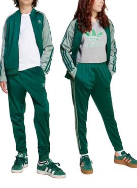 Pantalón Adidas Adicolor SST verde para niña y niño