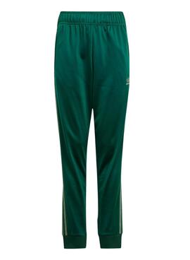 Pantalón Adidas Adicolor SST verde para niña y niño