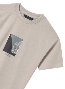Camiseta mayoral citizens beige para niño