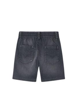 Bermuda Mayoral soft denim jogger gris para niño