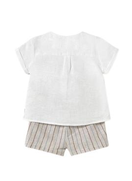 Bermuda y camisa Mayoral lino recién nacido